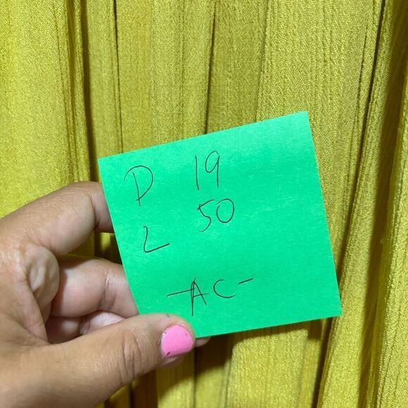 Rega Ruffle Sleeve Floral Embroidered Tiered Maxi Dress Yellow Small Ruffle Hem - Picture 11 of 12